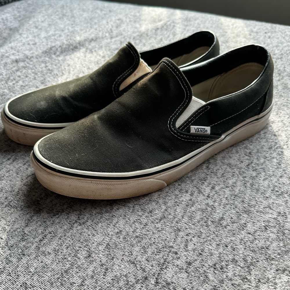 Black and white vans